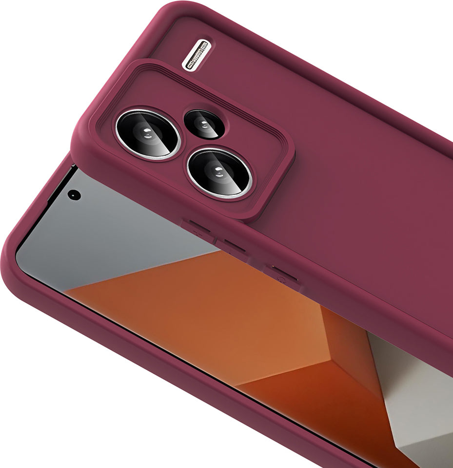 Redmi Note 13 Pro Plus Kılıf Kamera Korumalı Mnc Ananas Kapak - Mürdüm