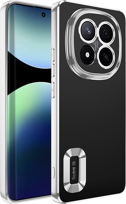 Redmi Note 14 Pro Plus Kılıf Kamera Korumalı Logo Gösteren Mnc Omega Kapak - Siyah