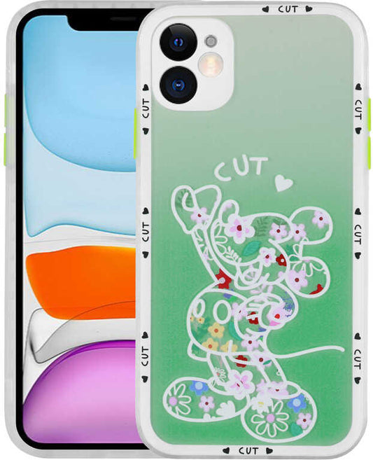 iPhone 11 Uyumlu Kamera Korumalı Desenli Sert Mnc Hess Kapak-No7