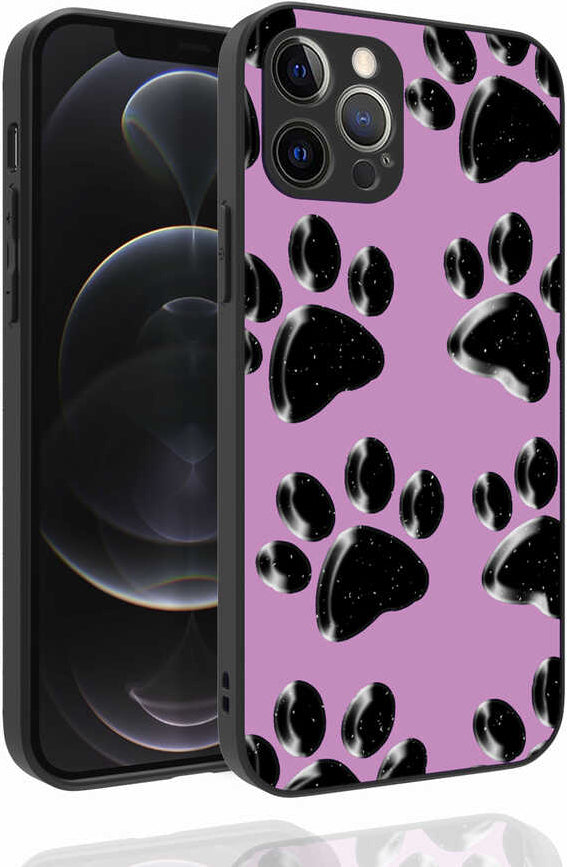 iPhone 12 Pro Uyumlu Desenli Kamera Korumalı Parlak Mnc Nora Kapak-No3