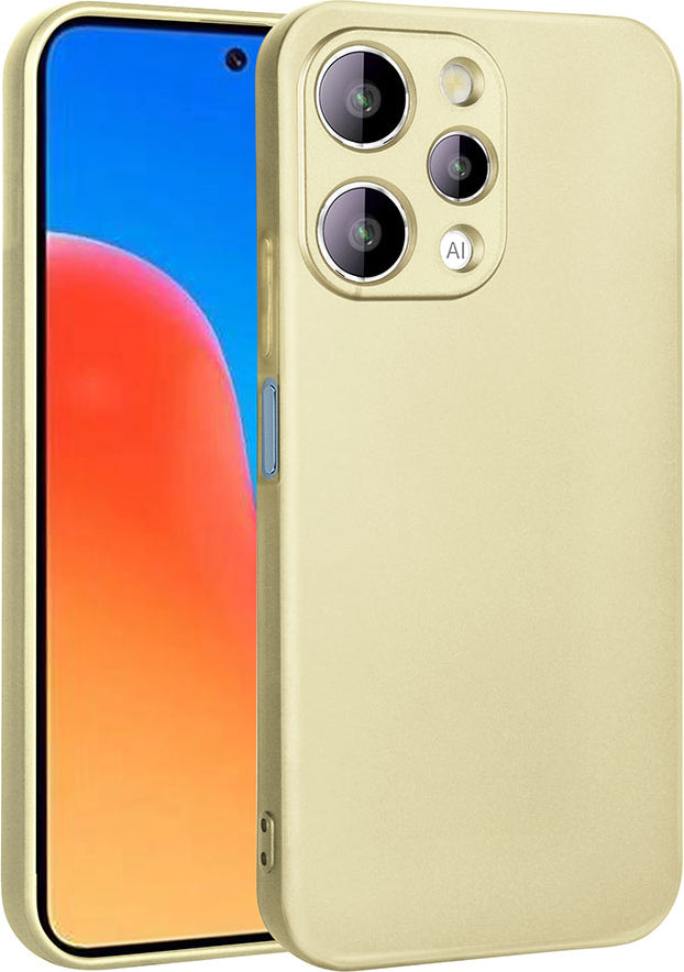 Xiaomi Redmi 12 Kılıf Mnc Premier Silikon Kapak-Gold