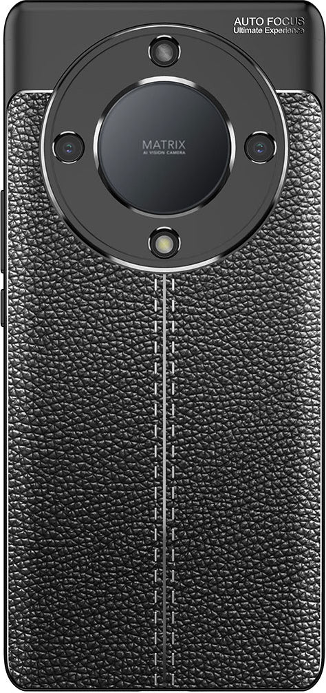 Huawei Honor x 9A Kılıf Mnc Niss Silikon Kapak-Siyah