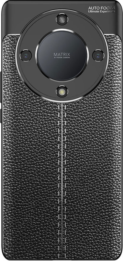 Huawei Honor x 9A Kılıf Mnc Niss Silikon Kapak-Siyah