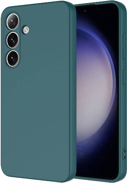 Galaxy S24 Plus Kılıf Mnc Mara Laaakan Kapak-Koyu Yeşil
