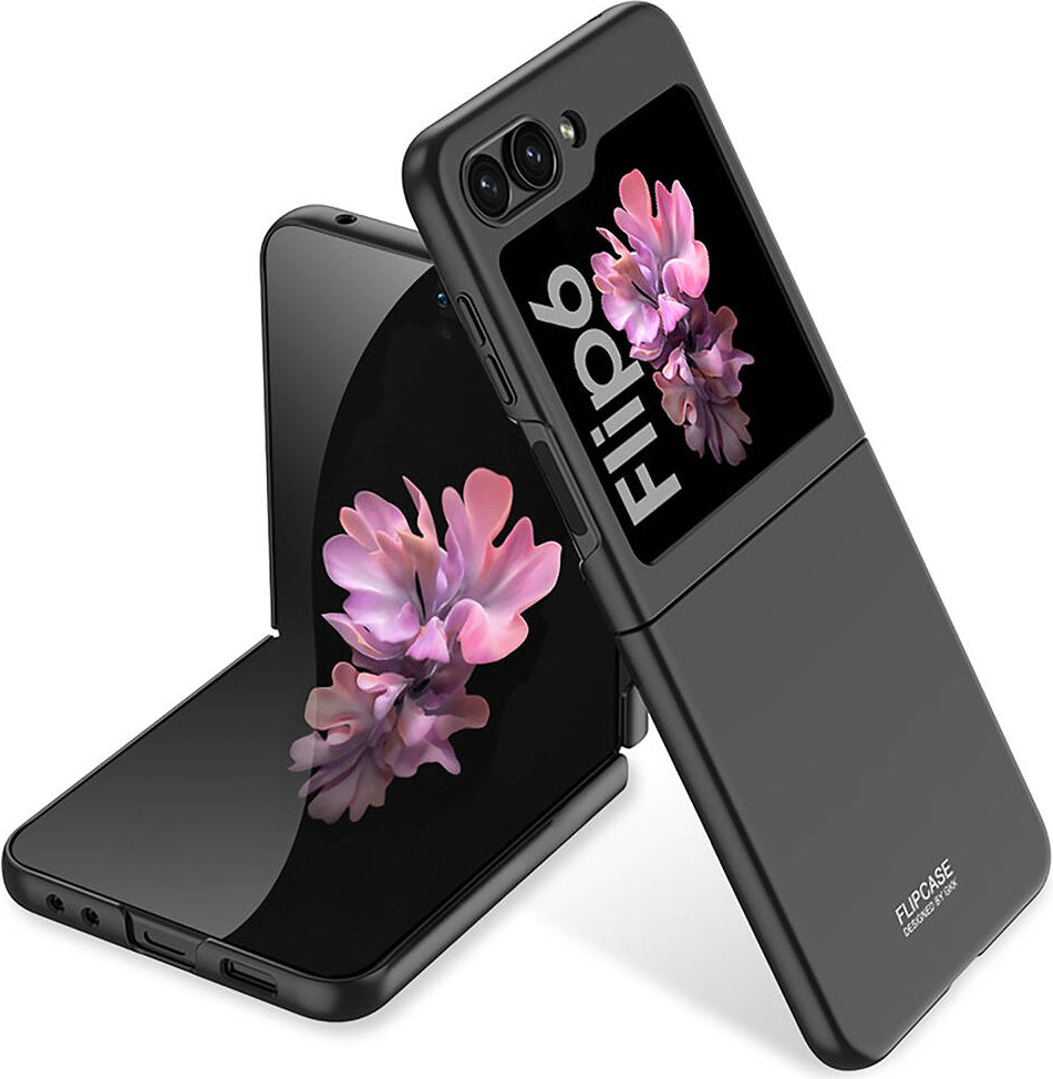 Galaxy Z Flip 6 Kılıf Mnc Sert Kıpta Kapak-Siyah