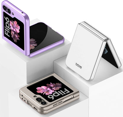 Galaxy Z Flip 6 Kılıf Mnc Sert Kıpta Kapak-Siyah