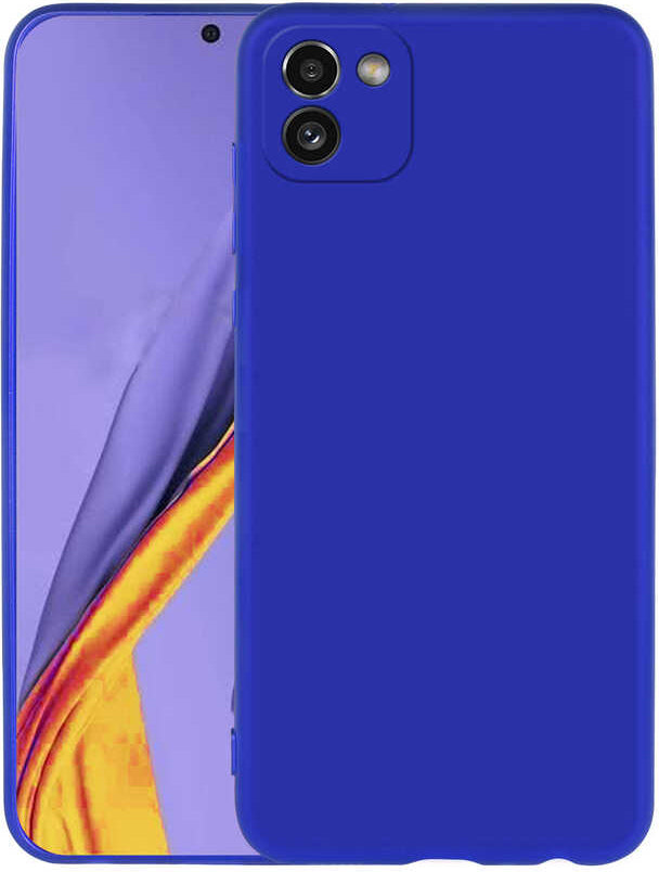 Galaxy A03 Kılıf Mnc Premier Silikon Kapak-Saks Mavi