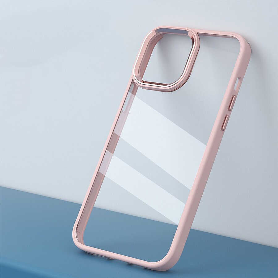 iPhone 14 Pro Kılıf Mnc Krom Kapak-Lila