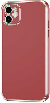 iPhone 12 Uyumlu Mnc Bark Kapak-Kahverengi