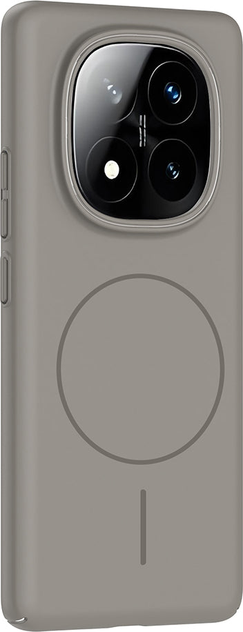 Redmi Note 14 Pro Plus Kılıf Magsafe Şarj Özellikli Mnc Ruby Silikon Kapak - Gri