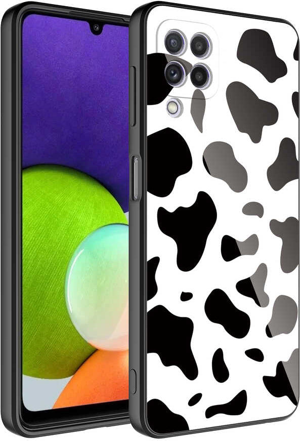 Galaxy A22 4g Kılıf Kamera Korumalı Desenli Sert Silikon Mnc Epoksi Kapak-No7