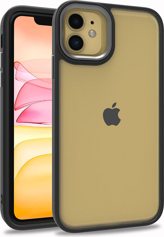 iPhone 11 Uyumlu Mnc Flora Kapak-Siyah