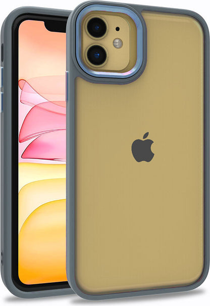 iPhone 11 Uyumlu Mnc Flora Kapak-Sierra Mavi
