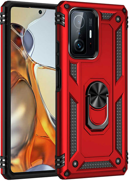 Xiaomi Mi 11T Pro 5g Kılıf Mnc Vega Kapak-Kırmızı