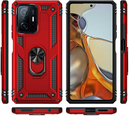 Xiaomi Mi 11T Pro 5g Kılıf Mnc Vega Kapak-Kırmızı
