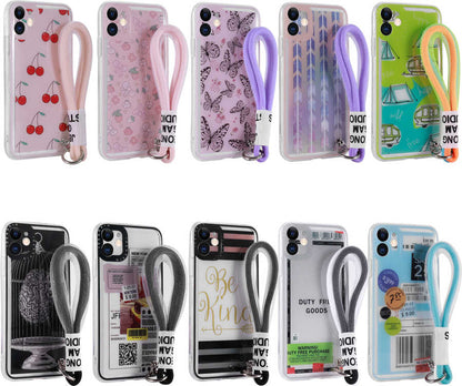 iPhone 11 Kılıf Desenli El Askılı Ipli Mnc Astana Silikon Kapak-Duty Free