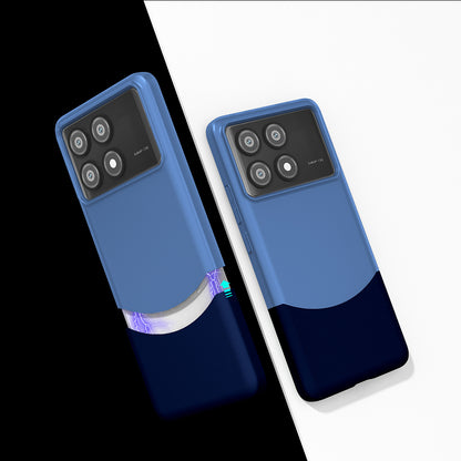 Poco X6 Pro Kılıf Mıknatıslı Mnc Duble Kapak - Lacivert