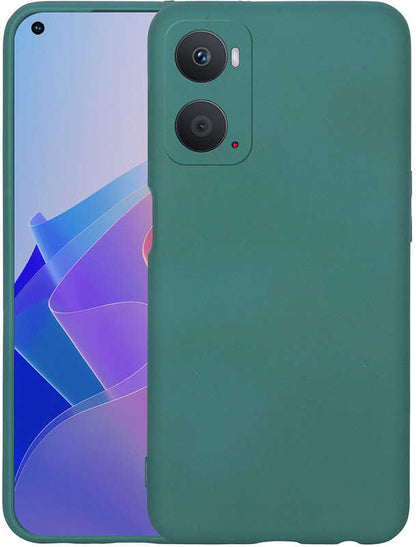 Oppo A96 4g Kılıf Mnc Mara Laaakan Kapak-Koyu Yeşil