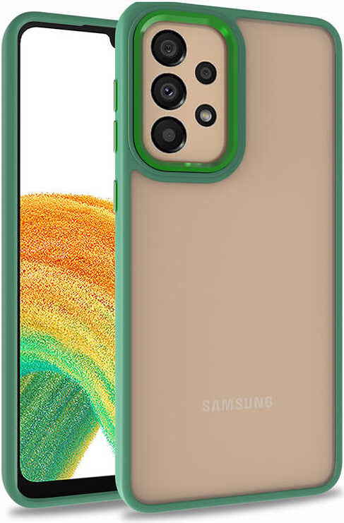 Galaxy A52 Kılıf Mnc Flora Kapak-Yeşil