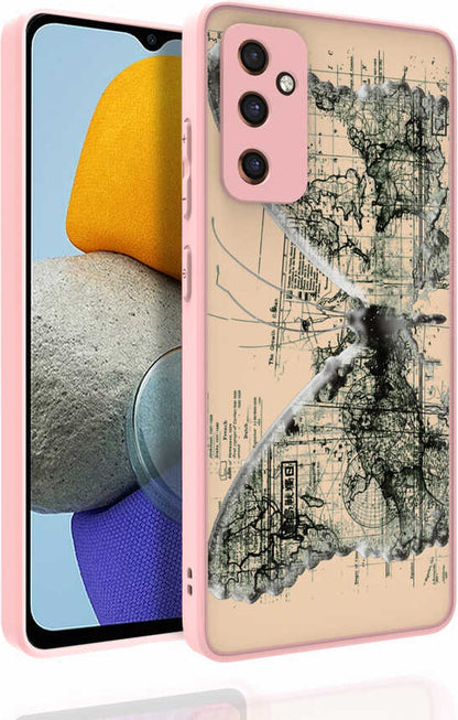 Galaxy M23 Kılıf Desenli Kamera Korumalı Parlak Mnc Nora Kapak-No4