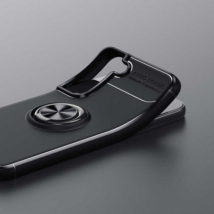 Galaxy S22 Plus Kılıf Mnc Ravel Silikon Kapak-Siyah-Mavi