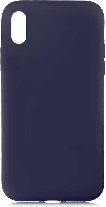 iPhone x Uyumlu Mnc Lsr Laaakan Kapak-Lacivert