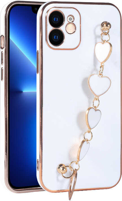 iPhone 11 Kılıf Mnc Kalbim Kapak-Beyaz