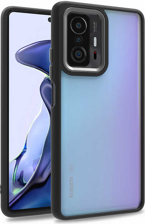 Xiaomi Mi 11T 5g Kılıf Mnc Flora Kapak-Siyah