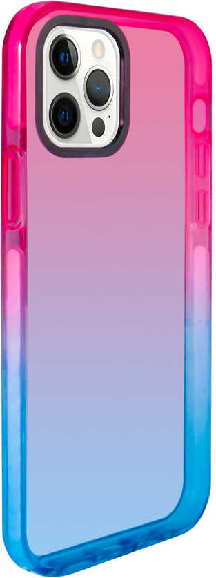iPhone 13 Pro Uyumlu Mnc Renkli Punto Kapak-Pembe-Mavi