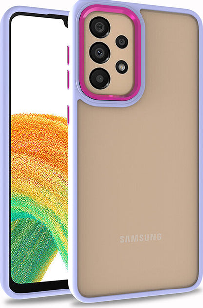 Galaxy A33 5g Kılıf Mnc Flora Kapak-Lila