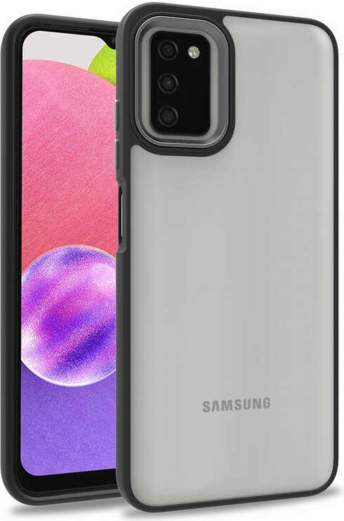 Galaxy A03S Kılıf Mnc Flora Kapak-Siyah