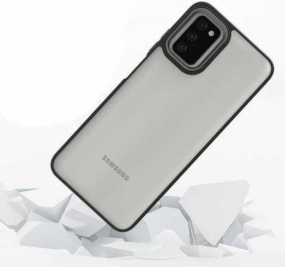 Galaxy A03S Kılıf Mnc Flora Kapak-Siyah