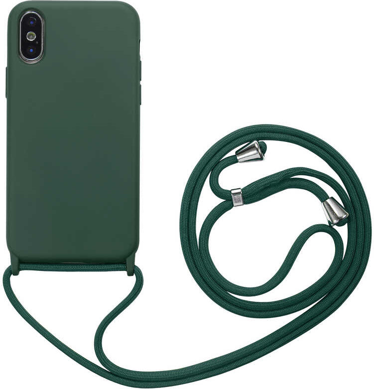 iPhone Xs 6.5 Uyumlu Mnc Ropi Kapak-Koyu Yeşil