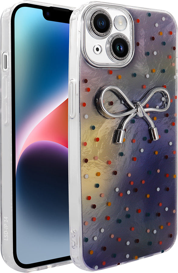iPhone 13 Kılıf Kamera Korumalı Figürlü Mnc Ponti Silikon Kapak - Lila