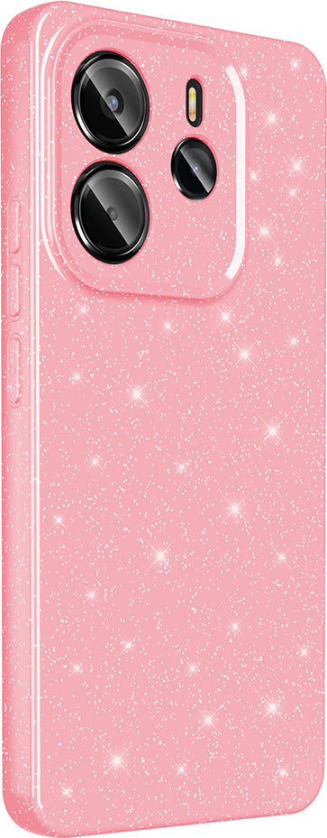 Redmi Note 14 5g Kılıf Kamera Korumalı Simli Lüks Mnc Koton Kapak - Lila