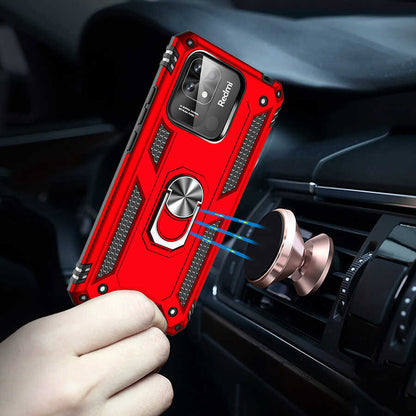 Xiaomi Redmi 10C Kılıf Mnc Vega Kapak-Siyah