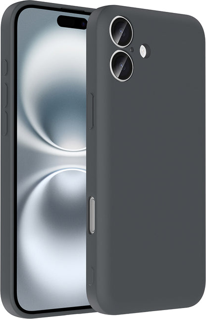 iPhone 16 Kılıf Kamera Korumalı Kartlık Hazneli Mnc Vitra Kapak - Gri