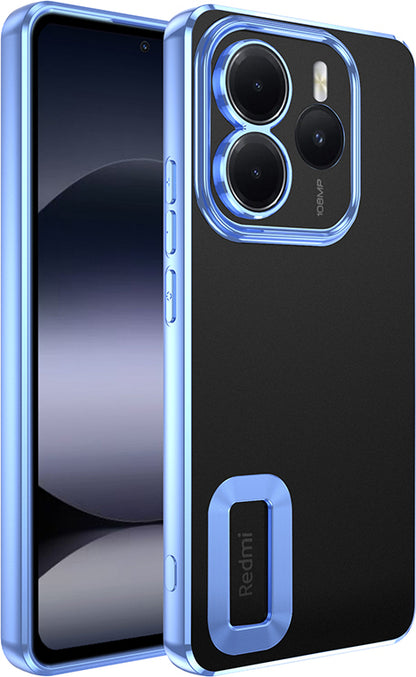 Redmi Note 14 5g Kılıf Kamera Korumalı Logo Gösteren Mnc Omega Kapak - Sierra Mavi