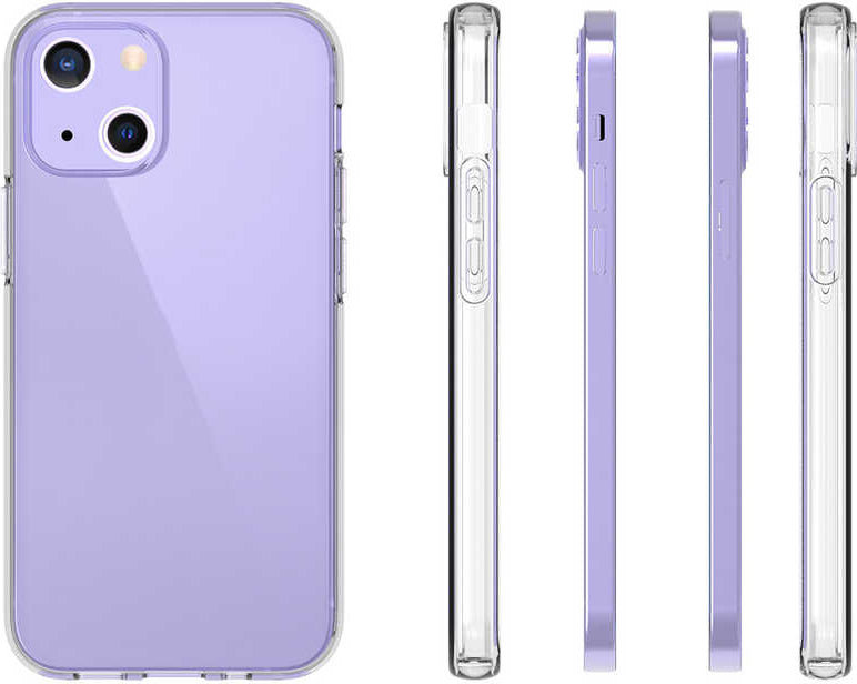 iPhone 14 Plus Uyumlu Mnc Süper Silikon Kapak-Renksiz