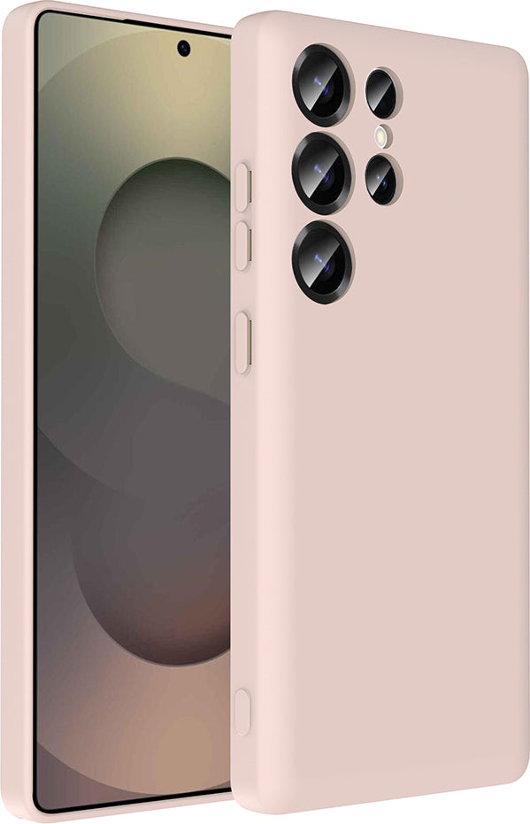 Galaxy S25 Ultra Kılıf Kamera Korumalı Kartlık Hazneli Mnc Vitra Kapak - Pembe