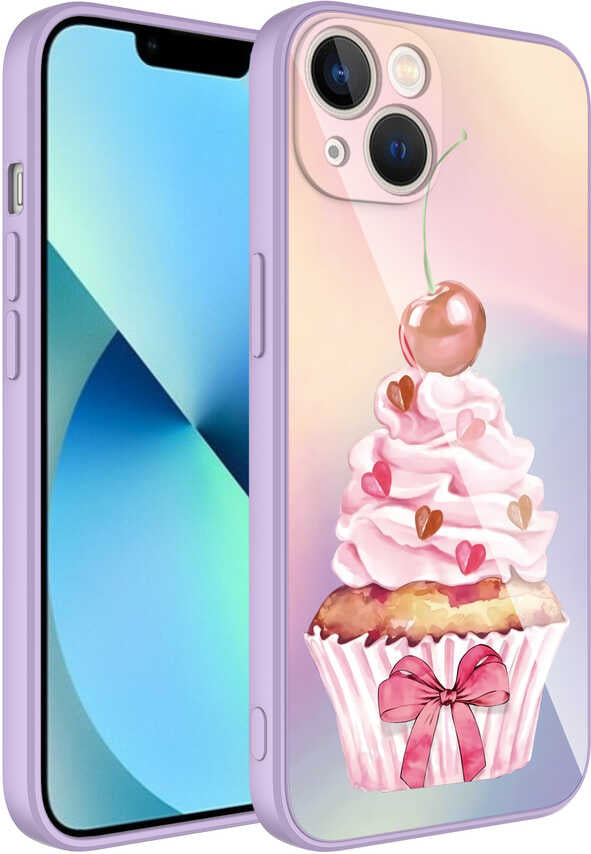 iPhone 13 Uyumlu Kamera Korumalı Desenli Sert Silikon Mnc Epoksi KAPAK-NO11