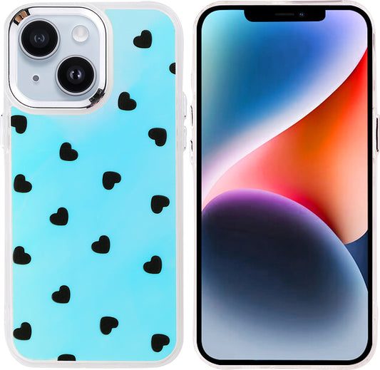 iPhone 14 Kılıf Airbag Tasarımlı Mnc Hadra Kapak - Kalp