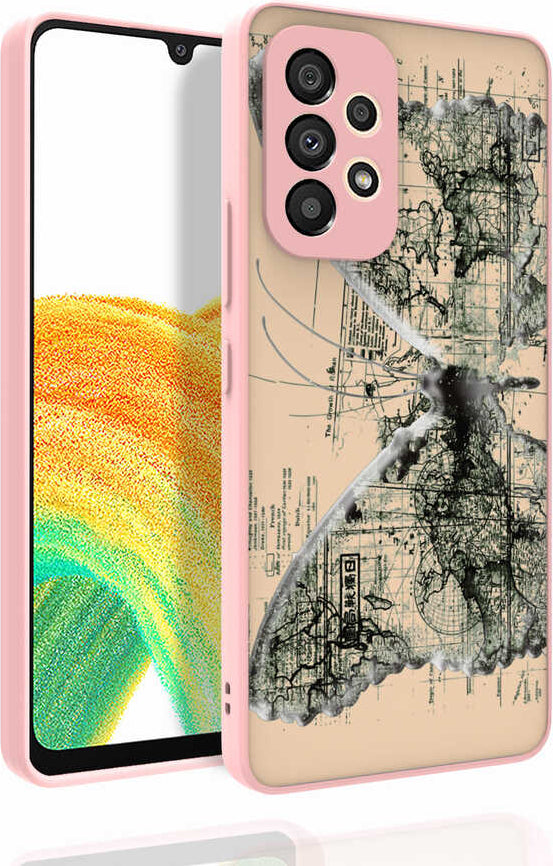 Galaxy A53 5g Kılıf Desenli Kamera Korumalı Parlak Mnc Nora Kapak-No4