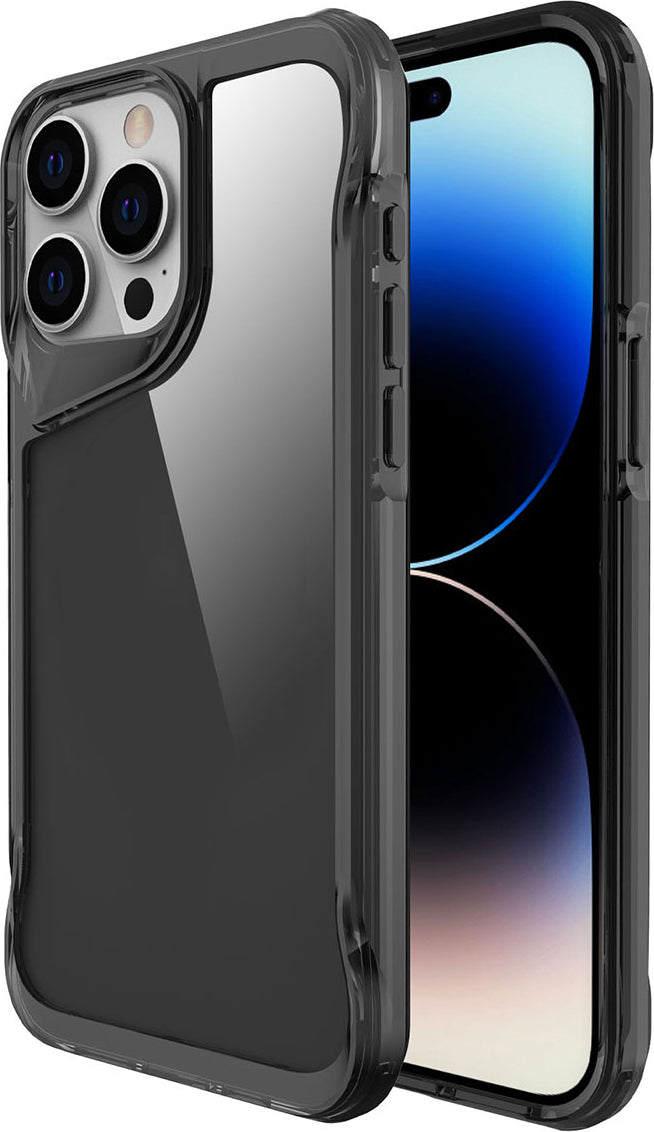 Apple iPhone 15 Pro Max Kılıf Mnc T-Max Kapak-Koyu Gri