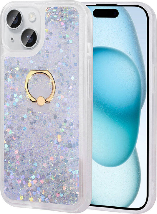 Apple iPhone 15 Plus Kılıf Mnc Milce Kapak-Gümüş