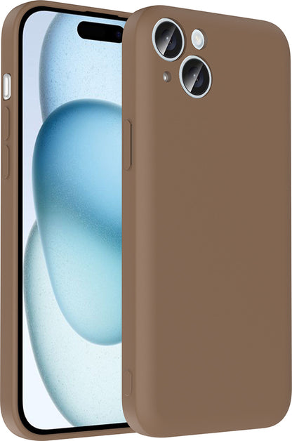 iPhone 15 Kılıf Kamera Korumalı Kartlık Hazneli Mnc Vitra Kapak - Mürdüm