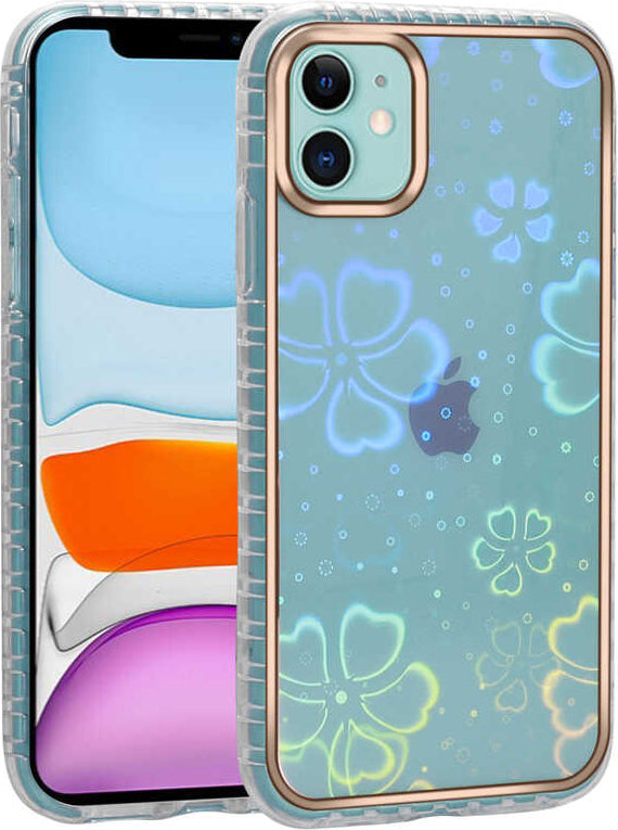 iPhone 11 Kılıf Desenli Parlayan Transparan Mnc Avva Kapak-No5