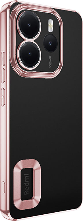 Redmi Note 14 4g Kılıf Kamera Korumalı Logo Gösteren Mnc Omega Kapak - Gümüş
