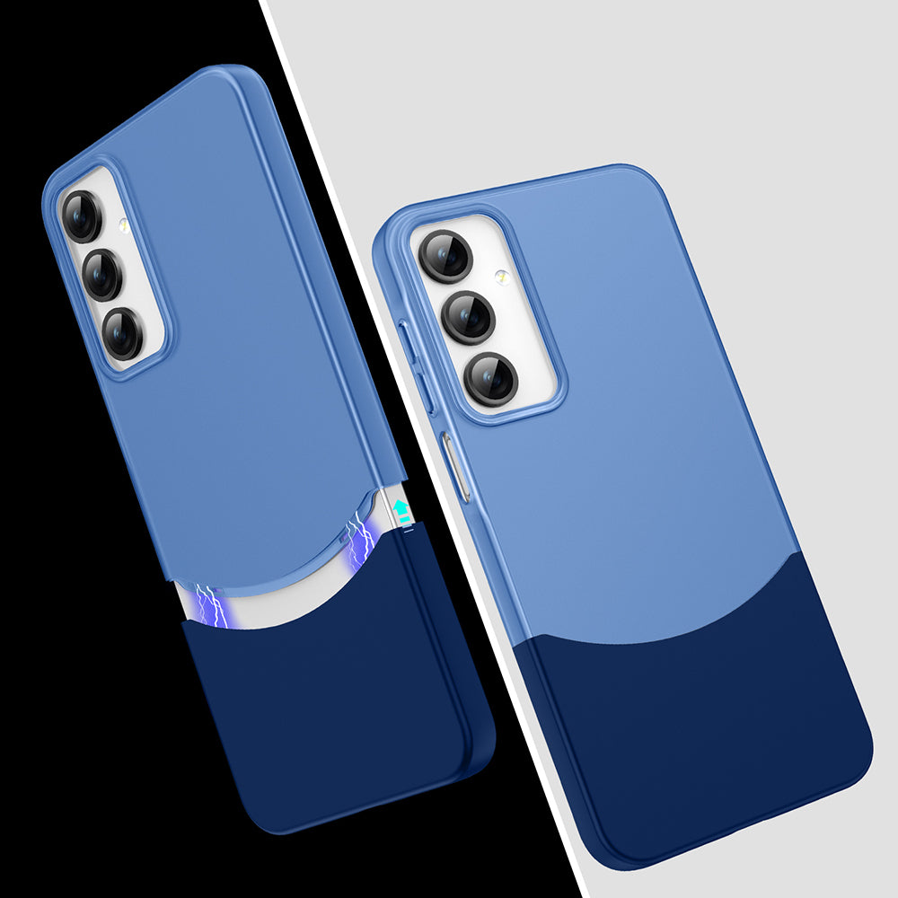 Galaxy A26 Kılıf Mıknatıslı Mnc Duble Kapak - Lacivert