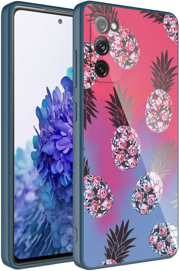 Galaxy S20 Fe Kılıf Kamera Korumalı Desenli Sert Silikon Mnc Epoksi Kapak-No3